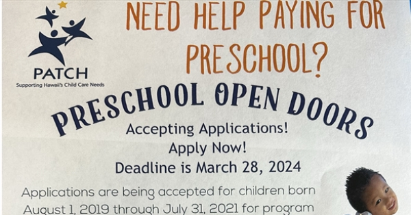 Preschool Open Doors